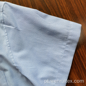 Camisa de manga curta masculina camisa de algodão poliéster